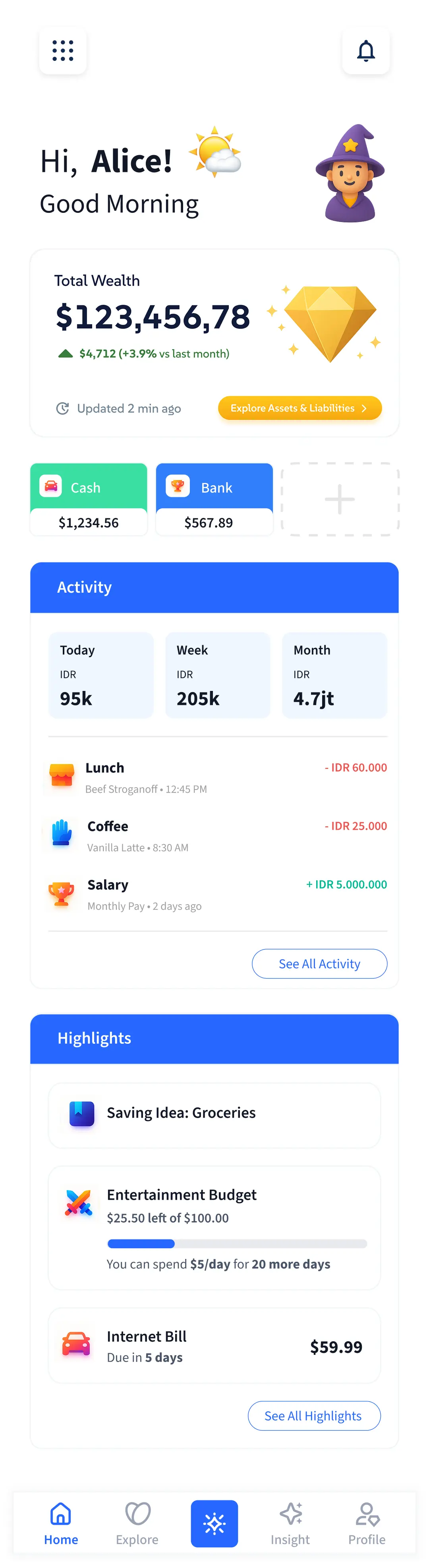 Finanxy Cashier Mode showing a focused product list for fast order entry